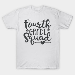 Fourth Grade Squad Funny Kids School Back to School T-Shirt